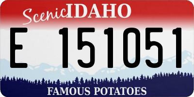 ID license plate E151051