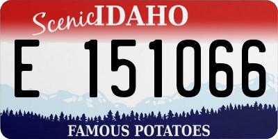 ID license plate E151066