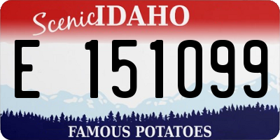 ID license plate E151099