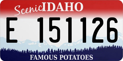 ID license plate E151126