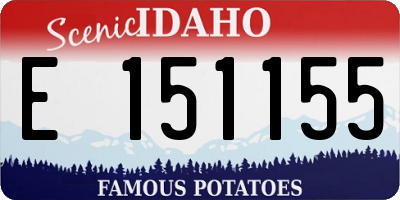 ID license plate E151155