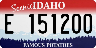 ID license plate E151200