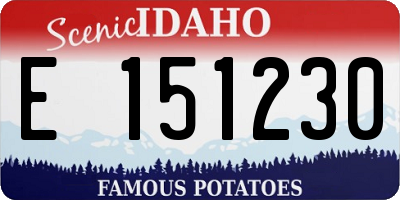 ID license plate E151230