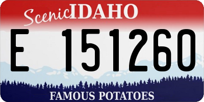 ID license plate E151260