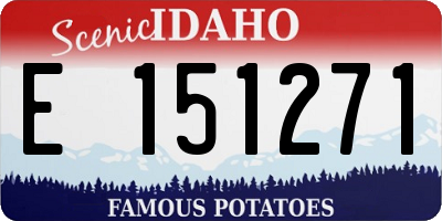 ID license plate E151271