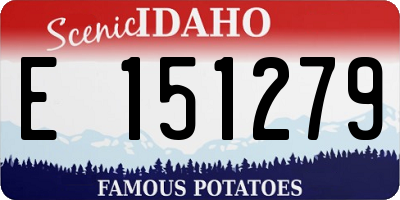 ID license plate E151279