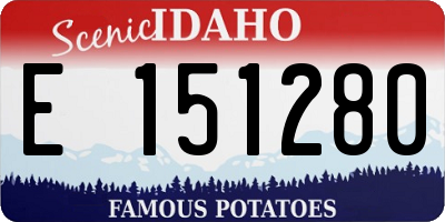 ID license plate E151280