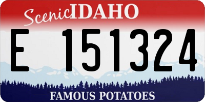 ID license plate E151324
