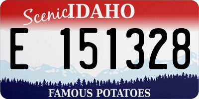 ID license plate E151328