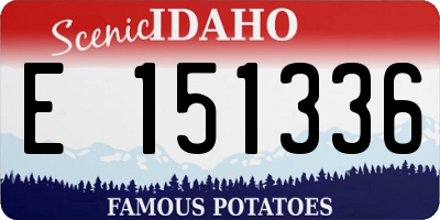 ID license plate E151336