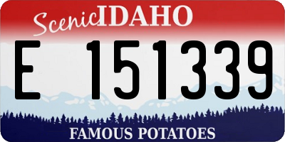 ID license plate E151339