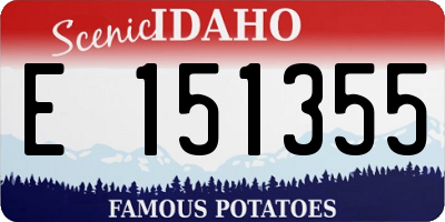 ID license plate E151355