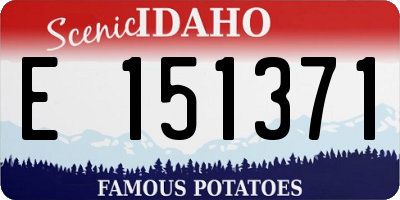 ID license plate E151371