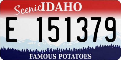 ID license plate E151379