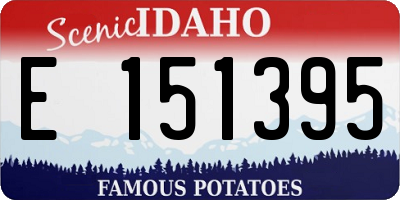 ID license plate E151395