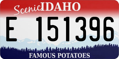 ID license plate E151396