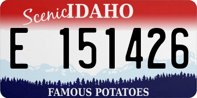 ID license plate E151426