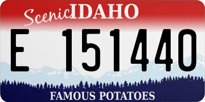 ID license plate E151440