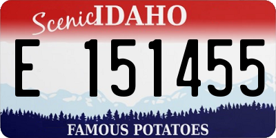 ID license plate E151455