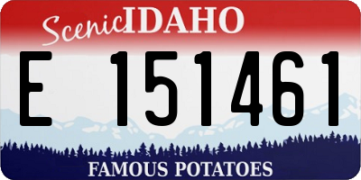 ID license plate E151461