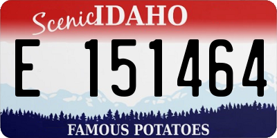 ID license plate E151464