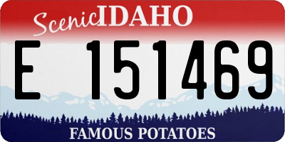 ID license plate E151469