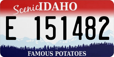 ID license plate E151482