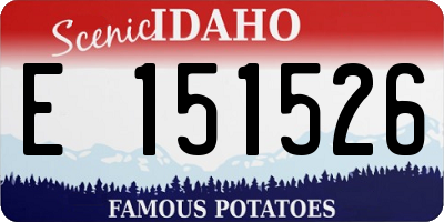ID license plate E151526