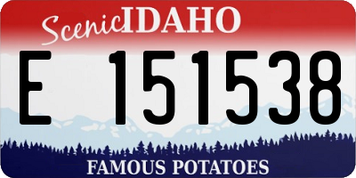 ID license plate E151538