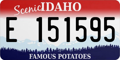 ID license plate E151595