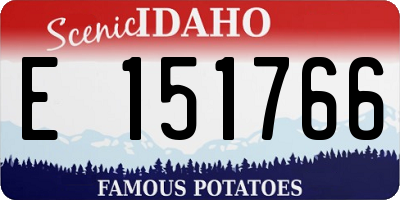 ID license plate E151766