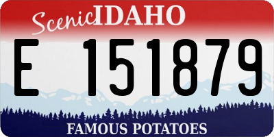 ID license plate E151879