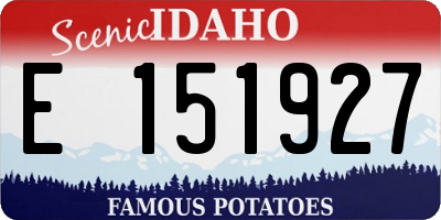 ID license plate E151927