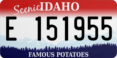 ID license plate E151955