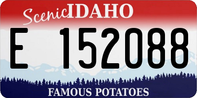 ID license plate E152088