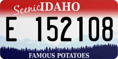 ID license plate E152108