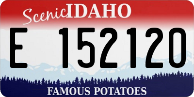 ID license plate E152120