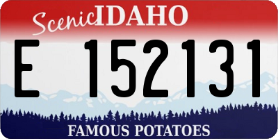 ID license plate E152131