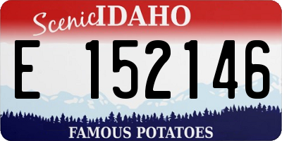 ID license plate E152146