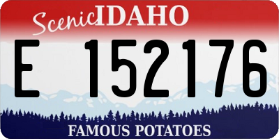 ID license plate E152176