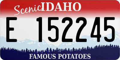 ID license plate E152245