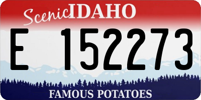ID license plate E152273