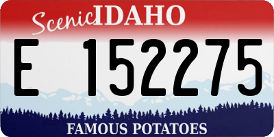 ID license plate E152275