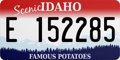 ID license plate E152285