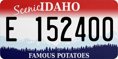 ID license plate E152400