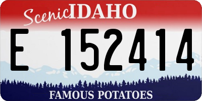 ID license plate E152414
