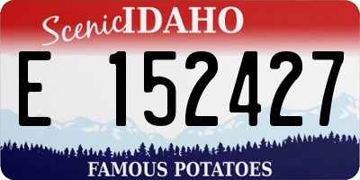ID license plate E152427