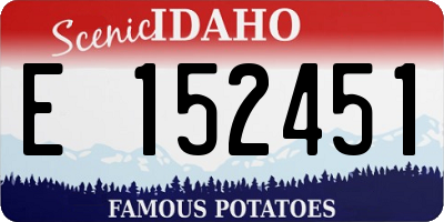 ID license plate E152451