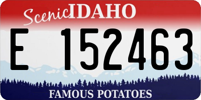 ID license plate E152463