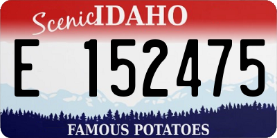 ID license plate E152475